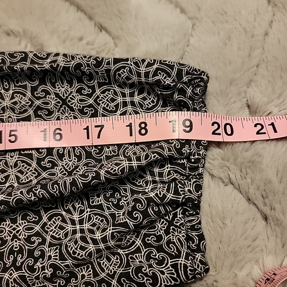 Lucky Brand 3/4 Sleeve Top, Plus Size 1x, Black And White with Embroidery - Picture 11 of 11